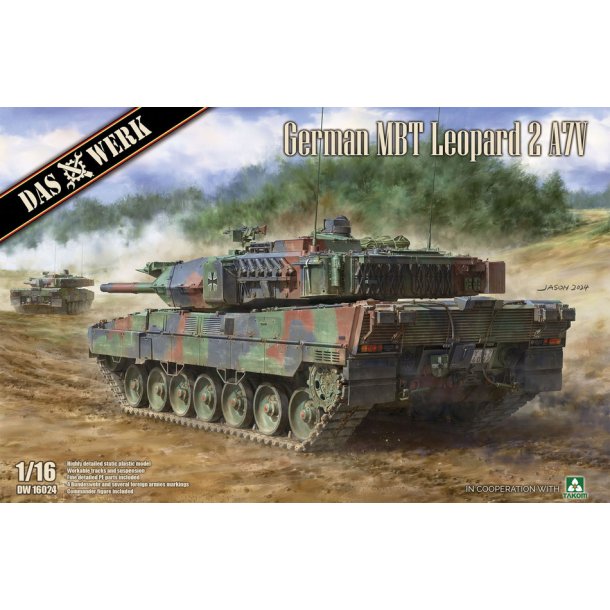 German MBT Leopard 2 A7V, skala 1/16