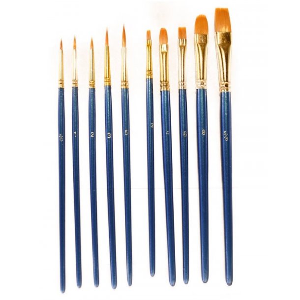 Penselst, 10 pensler