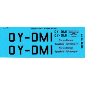 Messerschmitt Bf 108 B (Morian Hansen) - decals, skala 1/48