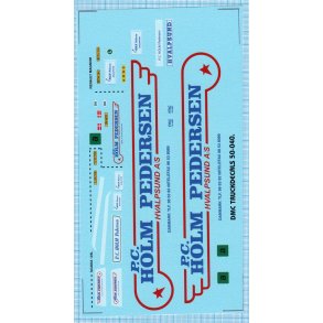 P.C. Holm Pedersen Hvalsund A/S - decals, skala 1/50