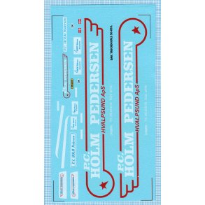 P.C. Holm Pedersen Hvalpsund - decals, skala 1/50