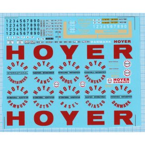 HOYER - decals, skala 1/50