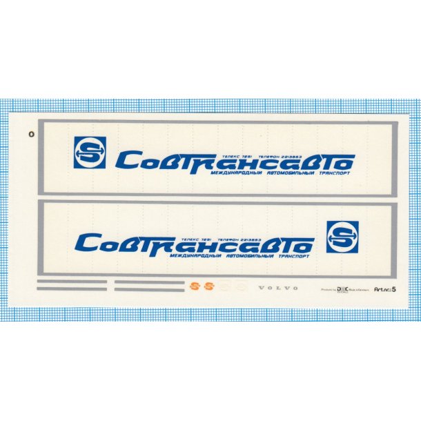 Cobtrahcabto - decals, skala 1/87