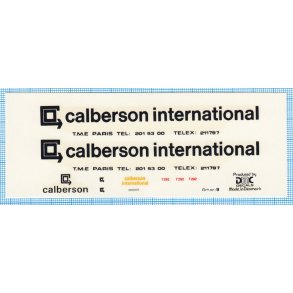 calberson international - decals, skala 1/87