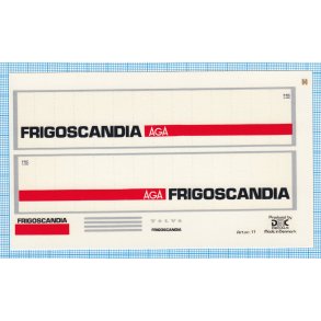 FRIGOSCANDIA - decals, skala 1/87