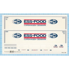 ESS-FOOD - decals, skala 1/87