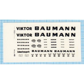VIKTOR BAUMANN - decals, skala 1/87