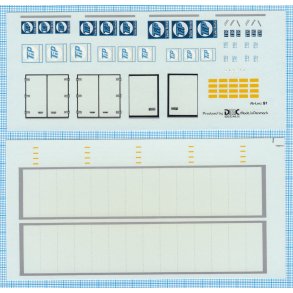 General Truck and Trailer - decals, skala 1/87