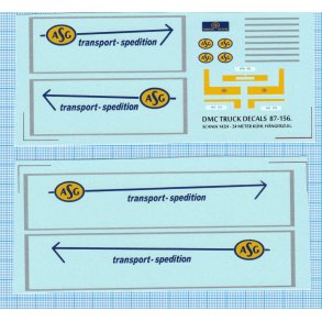 ASG Transport - decals, skala 1/87
