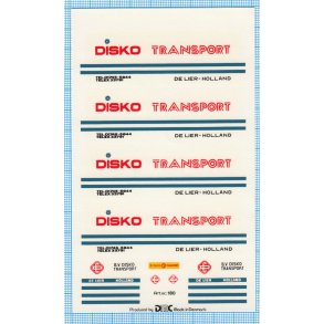 DISKO TRANSPORT - decals, skala 1/87
