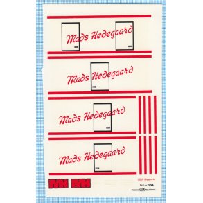 Mads Hedegaard - decals, skala 1/87