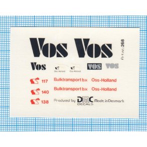 Vos - decals, skala 1/87