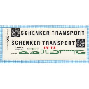 SCHENKER TRANSPORT - decals, skala 1/87