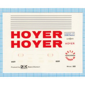 HOYER - decals, skala 1/87