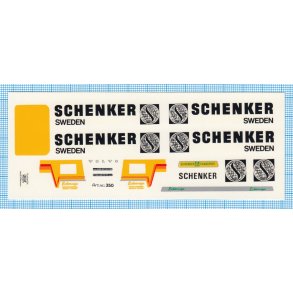 SCHENKER - decals, skala 1/87