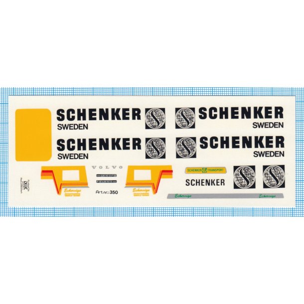 SCHENKER - decals, skala 1/87