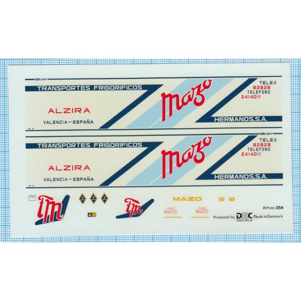 Mazo - decals, skala 1/87
