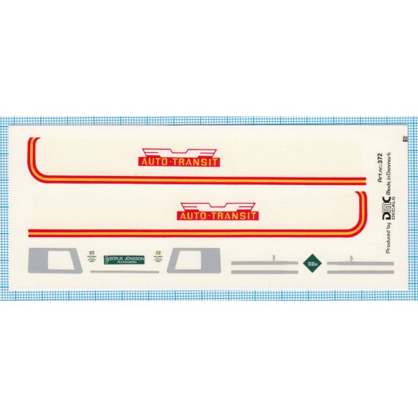 Auto-transit - decals, skala 1/87
