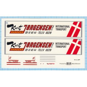 Kurt J�rgensen ApS - decals, skala 1/87