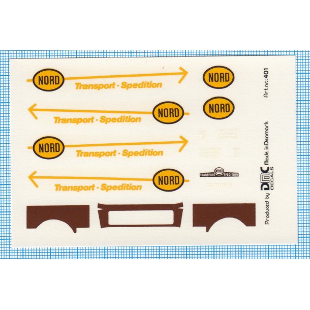 NORD Transport - Spedition - decals, skala 1/87