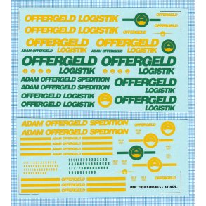 OFFERGELD LOGISTIK - decals, skala 1/87