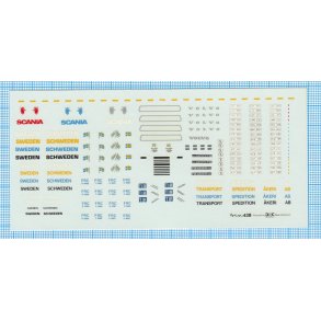 SCANIA - decals, skala 1/87