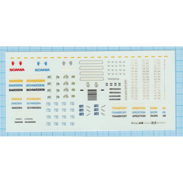 SCANIA - decals, skala 1/87