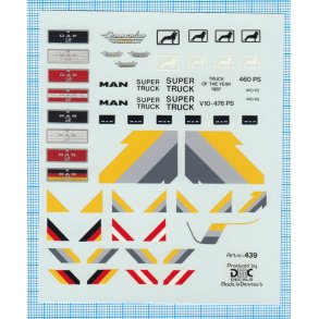 MAN - decals, skala 1/87