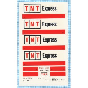 TNT Express - decals, skala 1/87