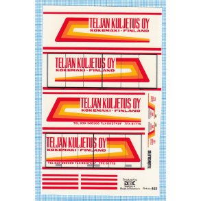 TELJ�N KULJETUS OY - decals, skala 1/87