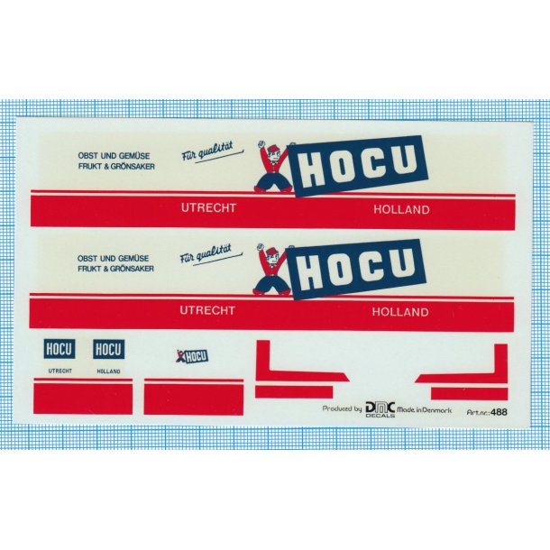 HOCU - decals, skala 1/87