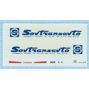 Sovtransavto - decals, skala 1/87