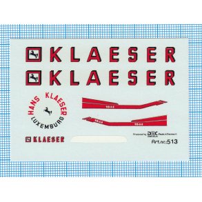 KLAESER - decals, skala 1/87