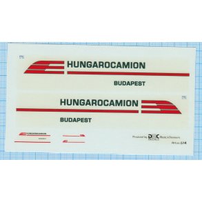 HUNGAROCAMION - decals, skala 1/87