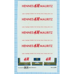 HENNES & MAURITZ - decals, skala 1/87