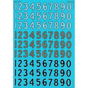 Tal med outline, store - decals