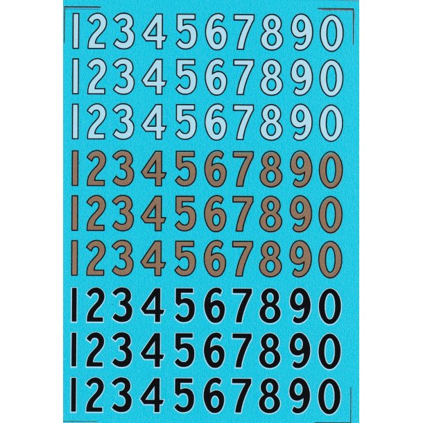 Tal med outline, store - decals