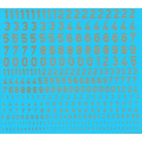 Tal guld, blandede strrelser - decals