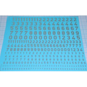 Tal slv, blandede strrelser - decals