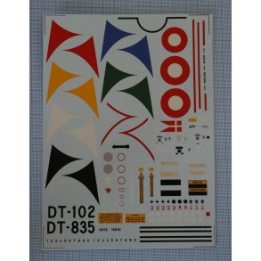 T-33 (DT-102 og DT-835 - 1960-1977) - decals skala 1/32