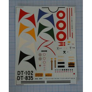 T-33 (DT-102 og DT-835 - 1960-1977) - decals skala 1/48