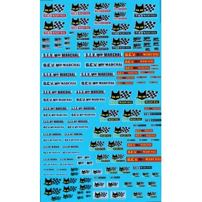 S.E.V. Marchal, diverse strrelser - decals