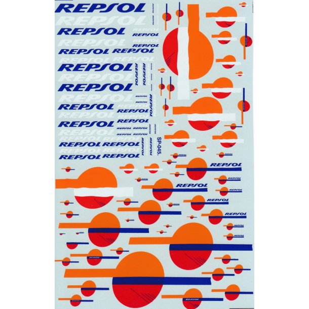 Repsol, diverse strrelser - decals