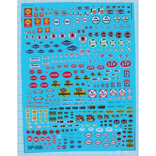 USA 1, diverse strrelser - decals