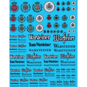 Warsteiner, diverse strrelser - decals