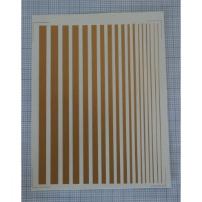 Striber, guld i forskellige bredder - decals