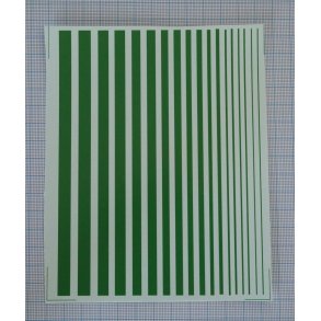 Striber, grnne i forskellige bredder - decals