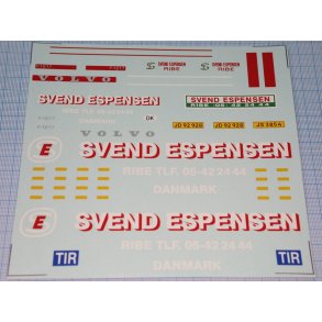 Svend Espesen - decals, skala 1/24