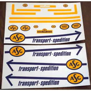 ASG trailer - decals, skala 1/24