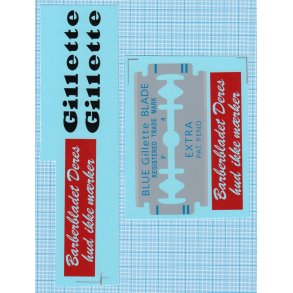 Gillette - decals, skala 1/24